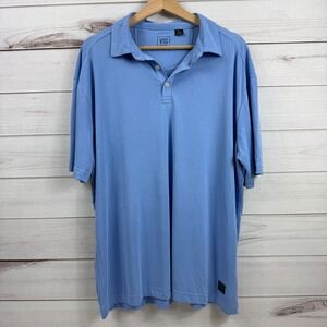VTG 1946 Mens XL Blue Polo‎ Shirt Short Sleeve Casual Golf Lightweight Soft